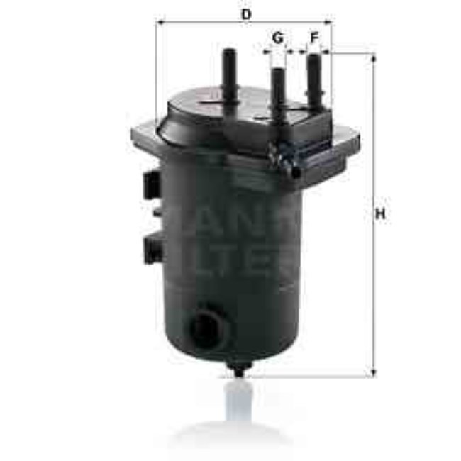 Filtre À Carburant Mann-filter Wk939/9x