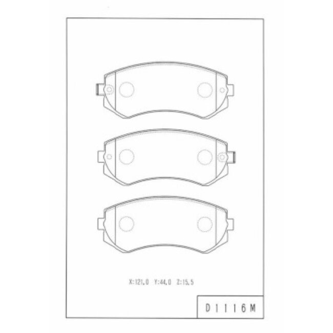 4 Plaquettes De Frein Nps N360n80