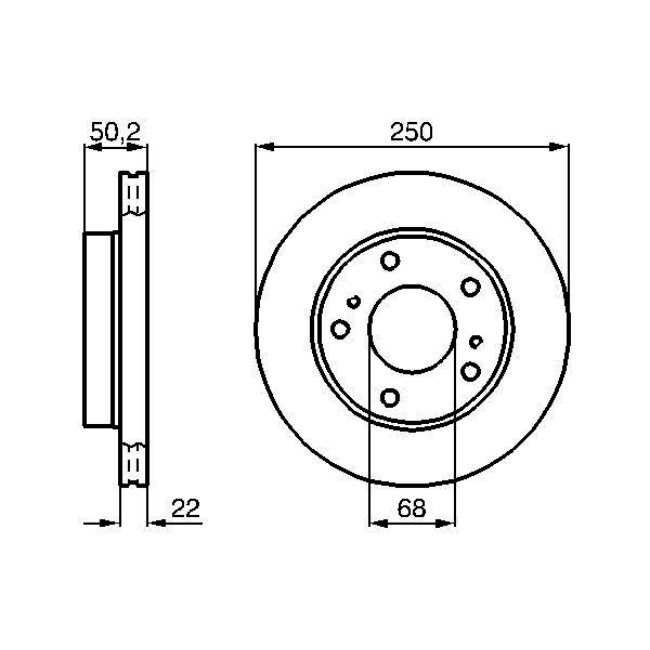 2 Disques De Frein Bosch 0986478685