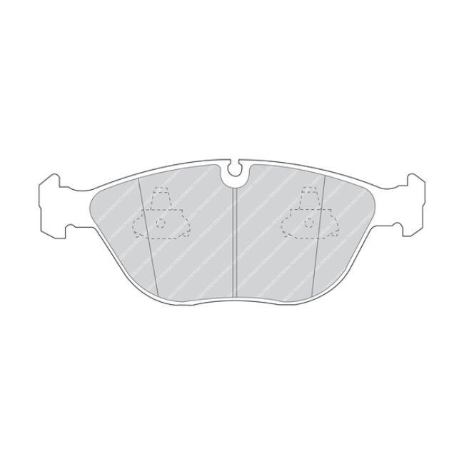 4 Plaquettes De Frein Ferodo Fdb1001