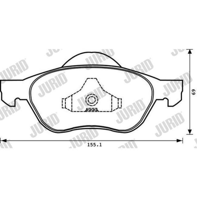 4 Plaquettes De Frein Jurid 573025jc