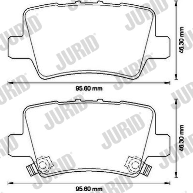 4 Plaquettes De Frein Jurid 572580jc