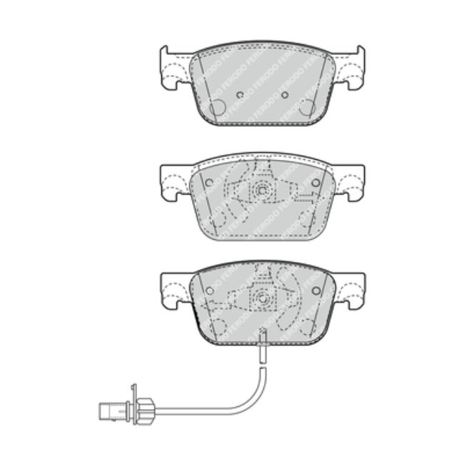 4 Plaquettes De Frein Ferodo Fdb4871