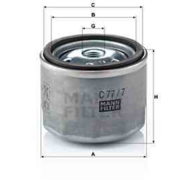Filtre À Air Mann-filter C77/7