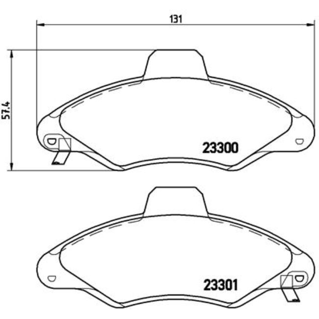 4 Plaquettes De Frein Brembo P24045