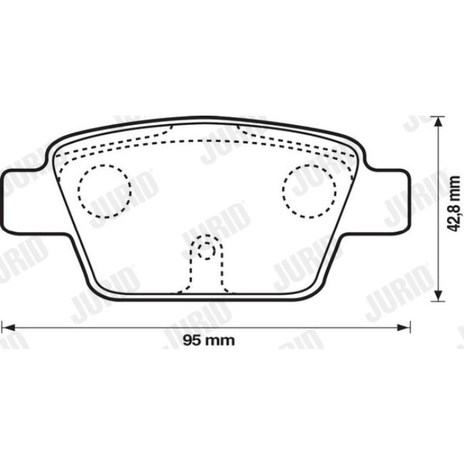 4 Plaquettes De Frein Jurid 573105jc