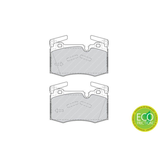 4 Plaquettes De Frein Ferodo Fdb4358