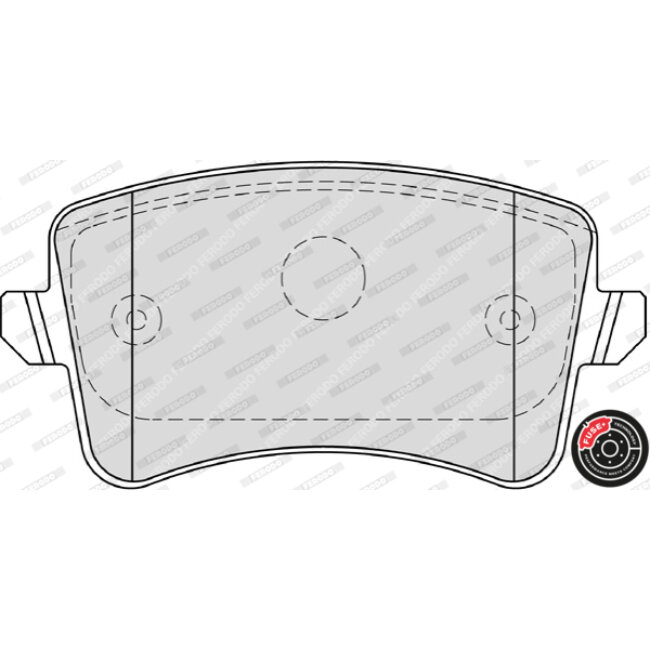 4 Plaquettes De Frein Ferodo Fdb4190