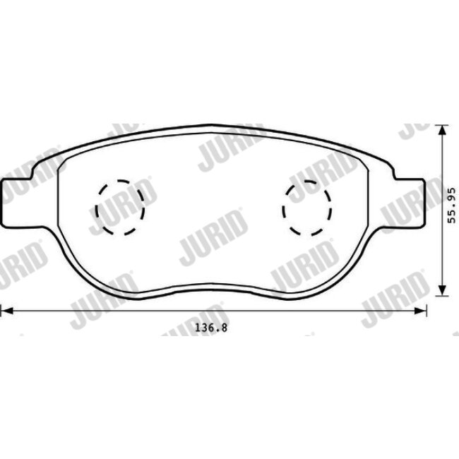 4 Plaquettes De Frein Jurid 573031jc