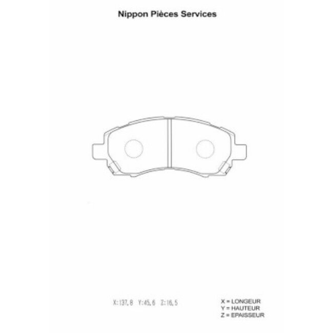 4 Plaquettes De Frein Nps S360u19