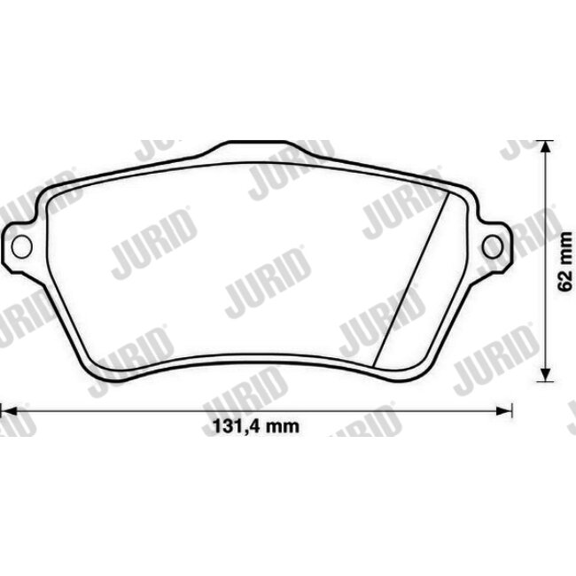4 Plaquettes De Frein Jurid 573102jc