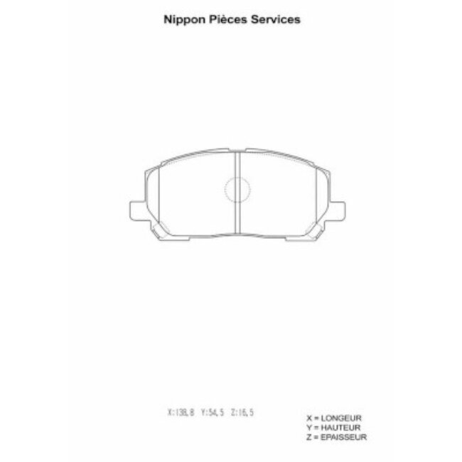 4 Plaquettes De Frein Nps T360a23