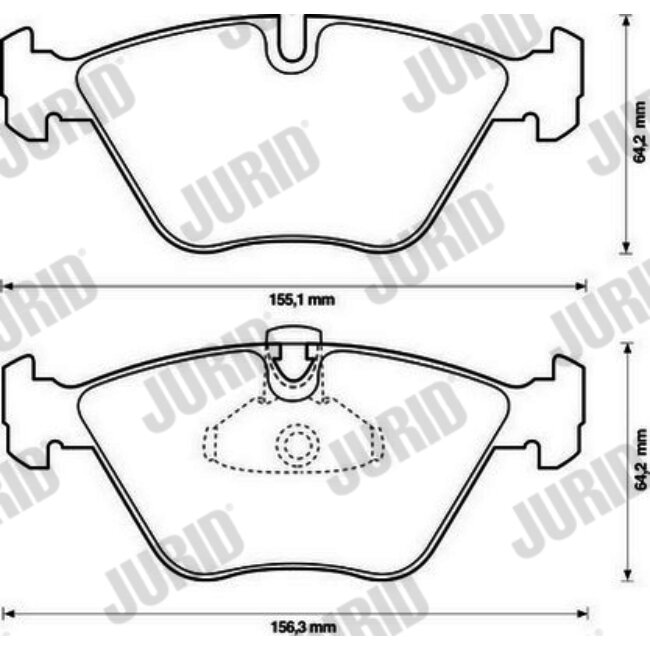 4 Plaquettes De Frein Jurid 571880jc