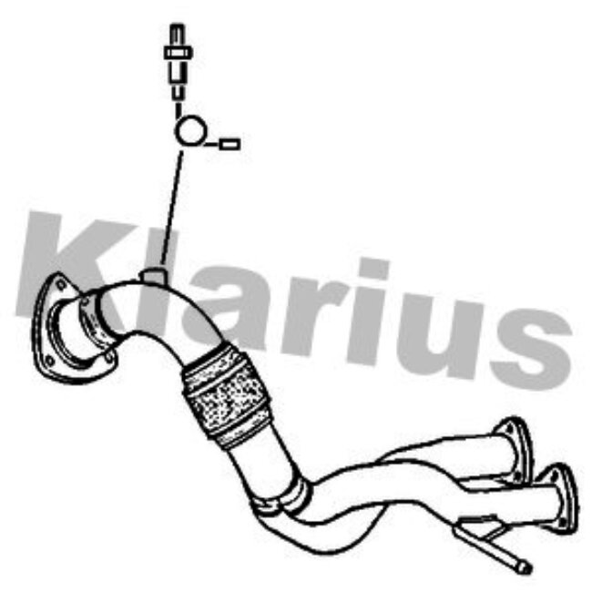 Tuyau Avant Pour Catalyseur Klarius 301960