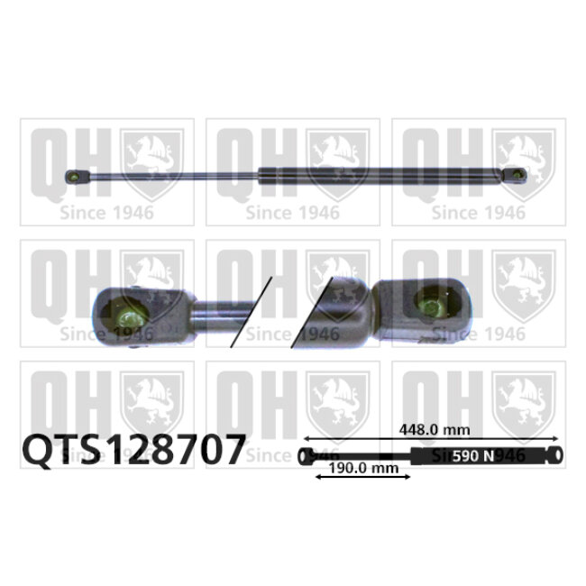 Vérin De Coffre Quinton Hazell Qts128707