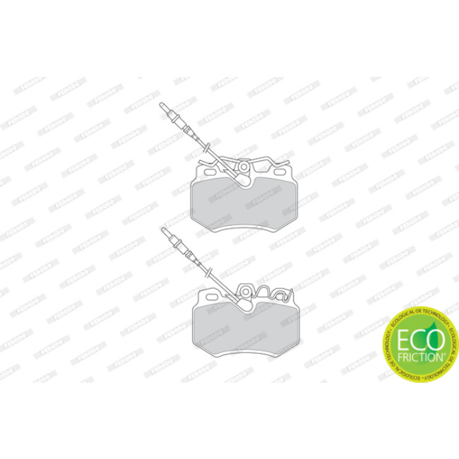 4 Plaquettes De Frein Ferodo Fdb687