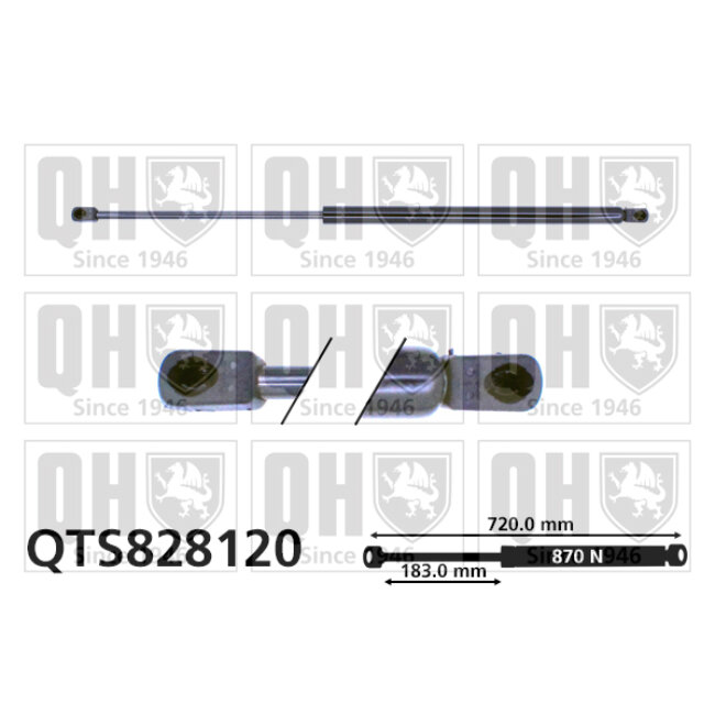 Vérin De Coffre Quinton Hazell Qts828120