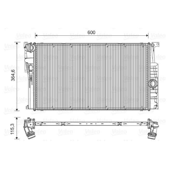 Radiateur De Refroidissement Valeo 735451