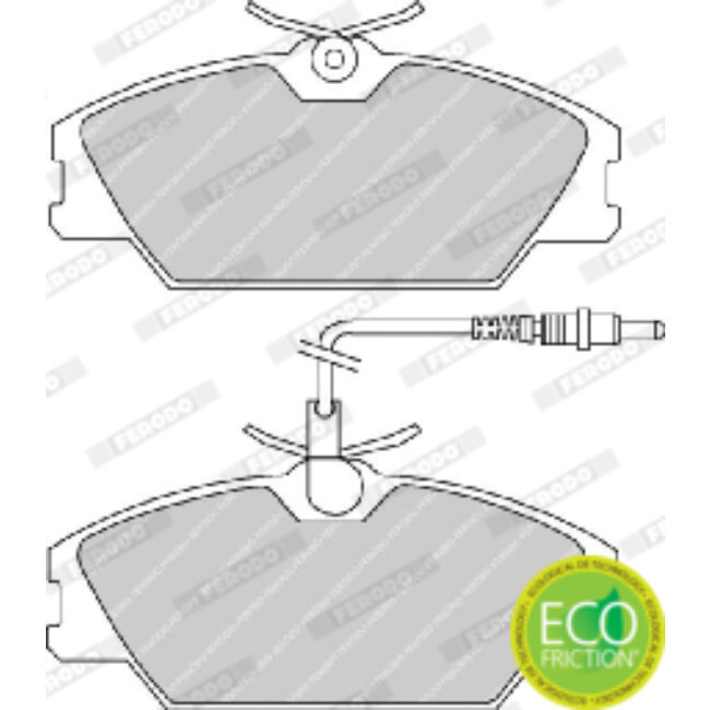 4 Plaquettes De Frein Ferodo Fdb406