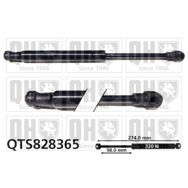 Vérin De Coffre Quinton Hazell Qts828365