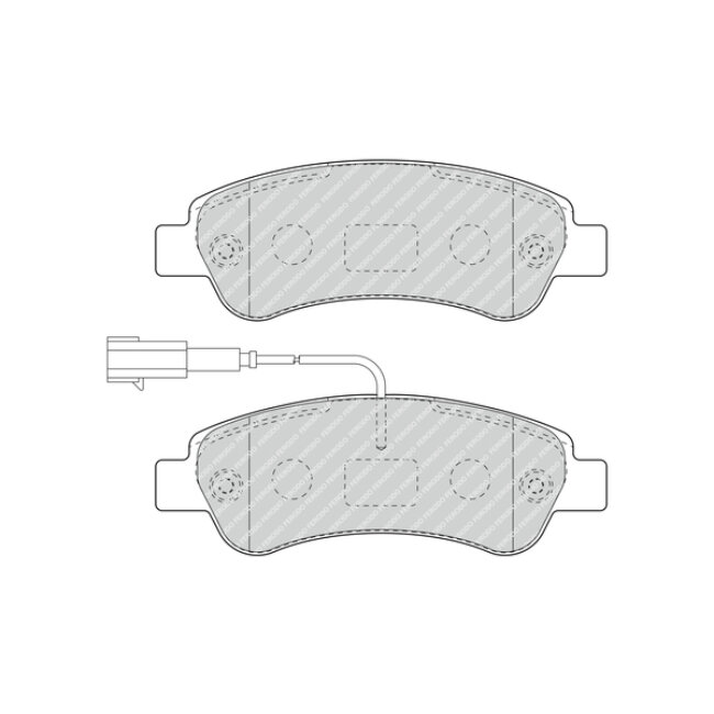4 Plaquettes De Frein Ferodo Fvr4910