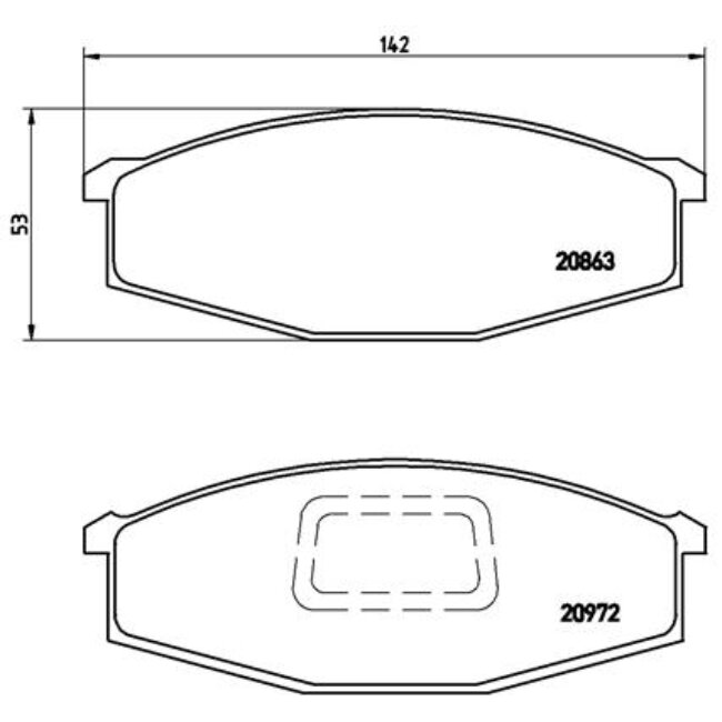 4 Plaquettes De Frein Brembo P56012