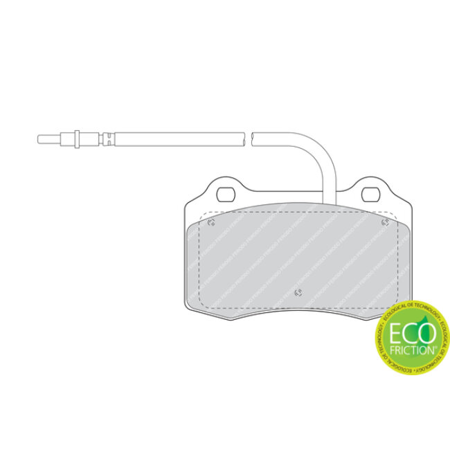 4 Plaquettes De Frein Ferodo Fdb1379