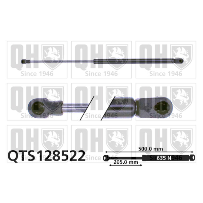 Vérin De Coffre Quinton Hazell Qts128522