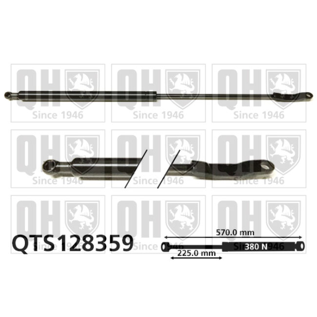 Vérin De Coffre Quinton Hazell Qts128359