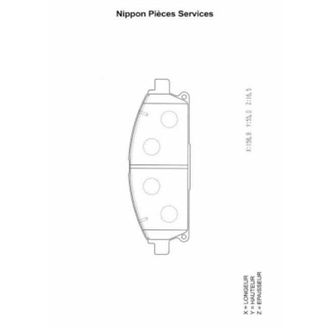 4 Plaquettes De Frein Nps N360n15