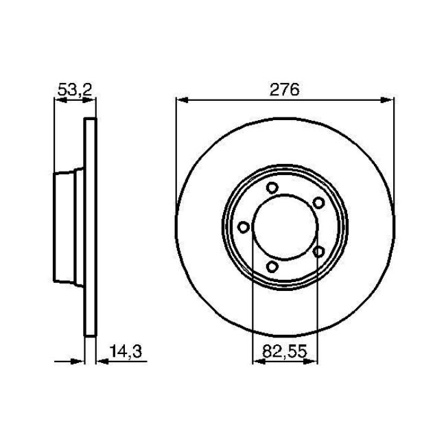 2 Disques De Frein Bosch 0986478820
