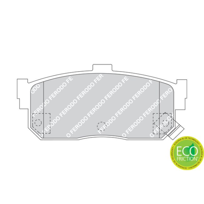 4 Plaquettes De Frein Ferodo Fdb1104