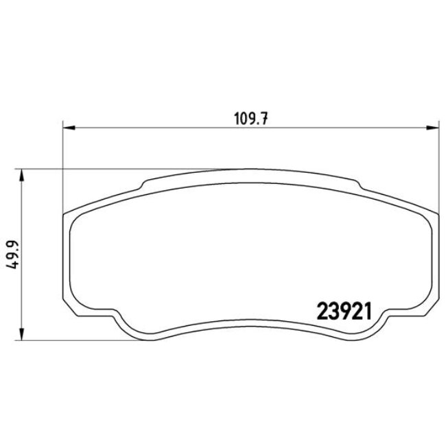 4 Plaquettes De Frein Brembo P23093