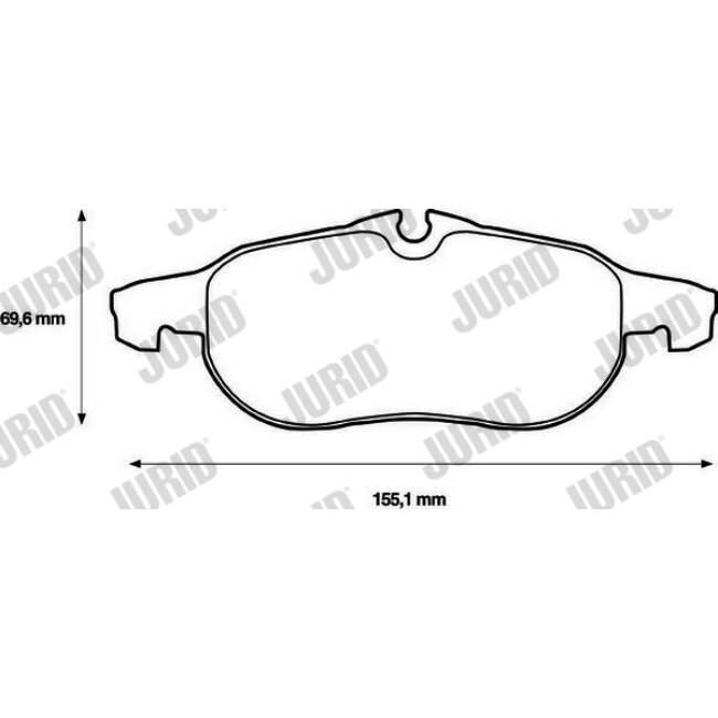 4 Plaquettes De Frein Jurid 573089jc