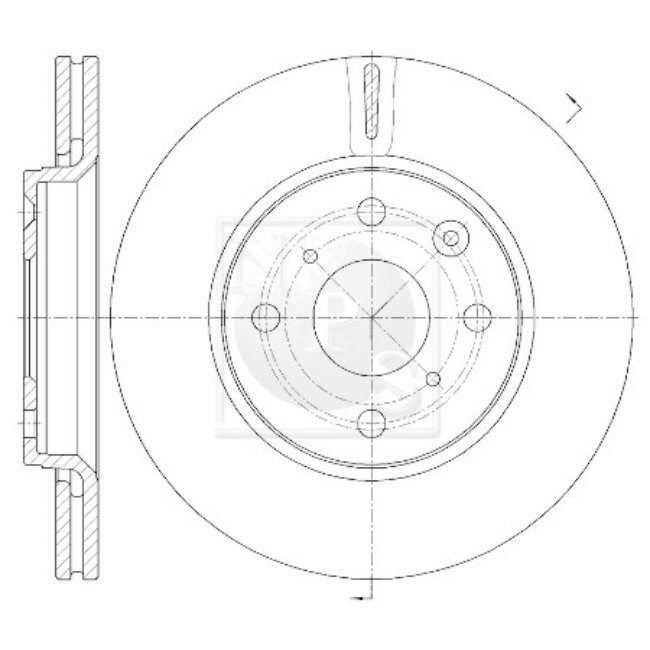1 Disque De Frein Nps T330a140