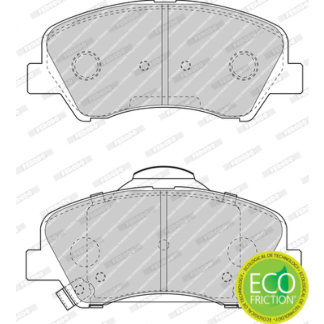 4 Plaquettes De Frein Ferodo Fdb4623