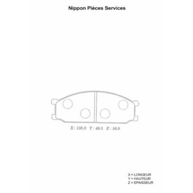 4 Plaquettes De Frein Nps M360i06