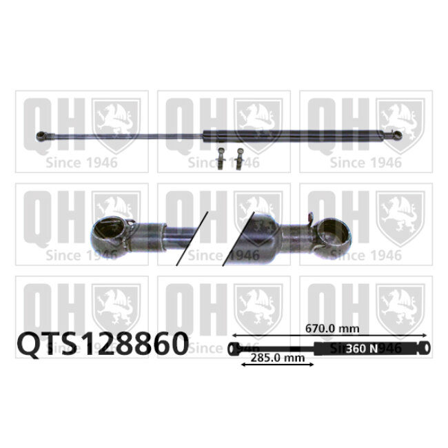 Vérin De Coffre Quinton Hazell Qts128860