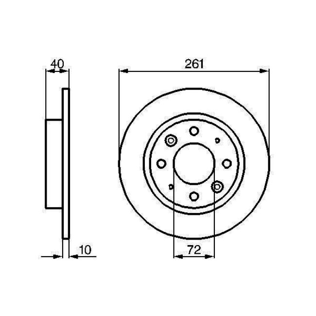 1 Disque De Frein Bosch 0986479018
