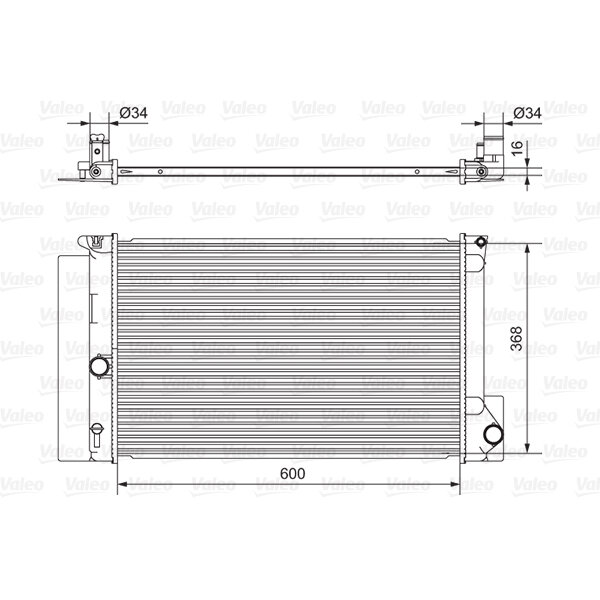 Radiateur De Refroidissement Moteur VALEO – Réf. 733101 – Pièce Automobile D’Origine