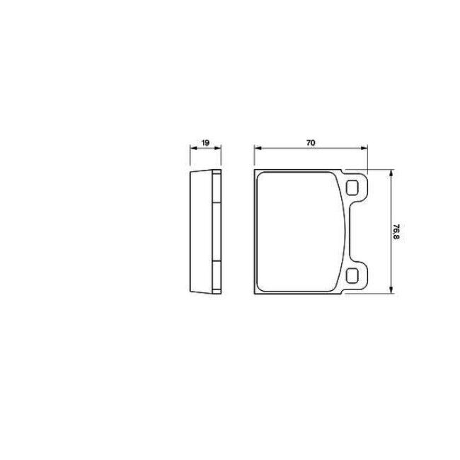 4 Plaquettes De Frein Bosch 0986460111