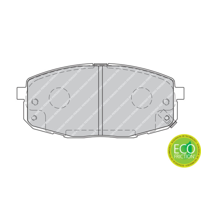 4 Plaquettes De Frein Ferodo Fdb1869