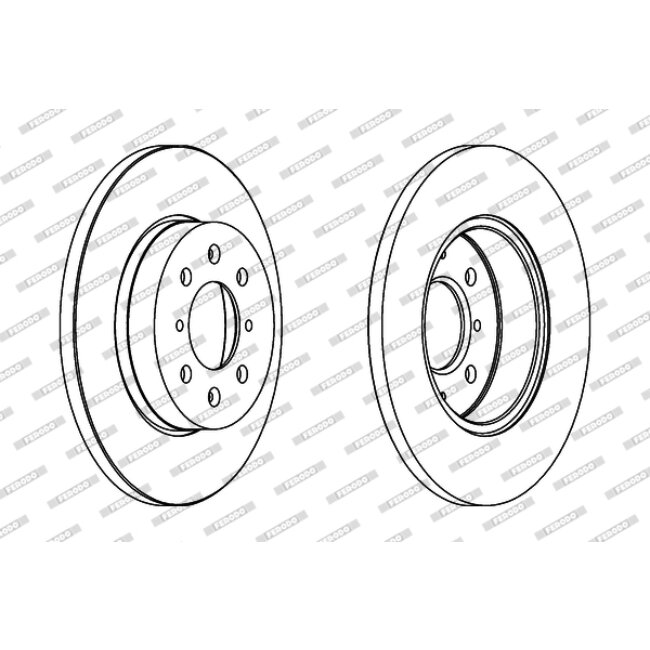 2 Disques De Frein Ferodo Ddf872