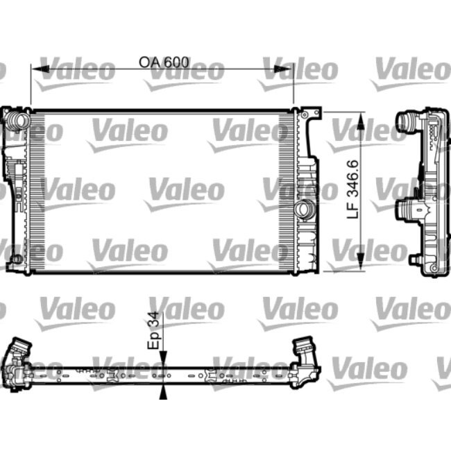 Radiateur De Refroidissement Valeo 735464