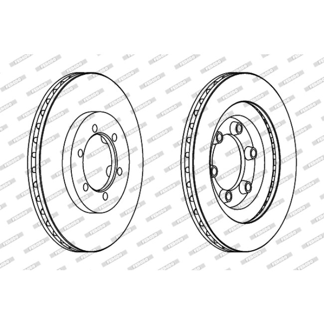 2 Disques De Frein Ferodo Ddf1346
