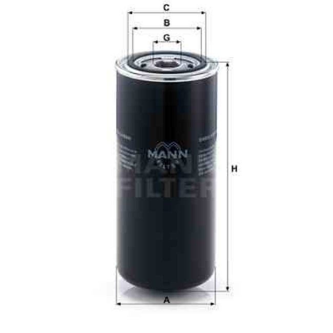 Filtre À Huile Mann-filter Wd962/8