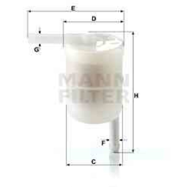 Filtre À Carburant Mann-filter Wk42/12