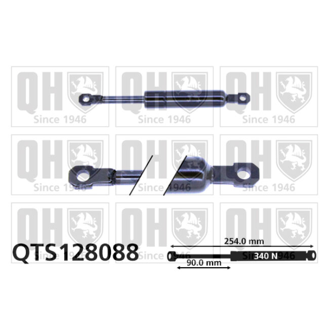 Vérin De Coffre Quinton Hazell Qts128088