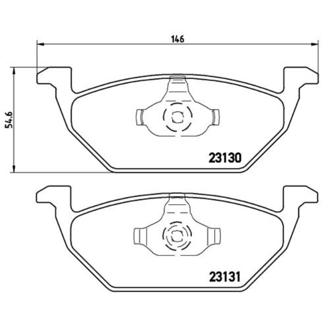 4 Plaquettes De Frein Brembo P85041
