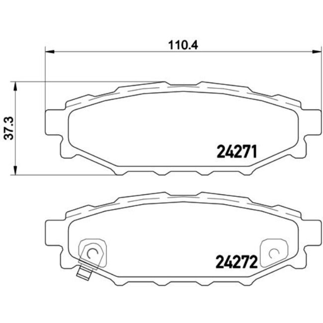 4 Plaquettes De Frein Brembo P78020